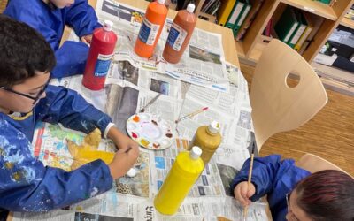 Drucktechnik zum Thema Herbst