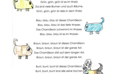 grün grün grün ist dieses Chamäleon