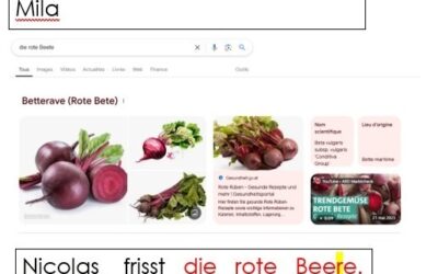 Rote Beere, rote Bete