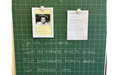 « Je me souviens de » inspiré de Joe Brainard et Georges Pérec